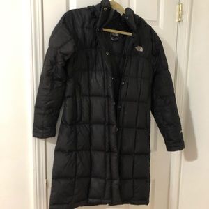 North Face Full Length Puffer Jacket 600 Series